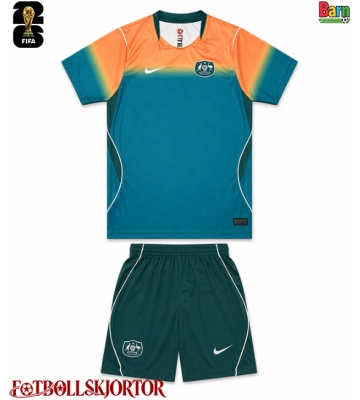 Australien Borta Kläder Barn VM 2026 Kortärmad (+ Korta byxor)